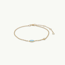Asher Evil Eye Turquoise Solitaire Bracelet