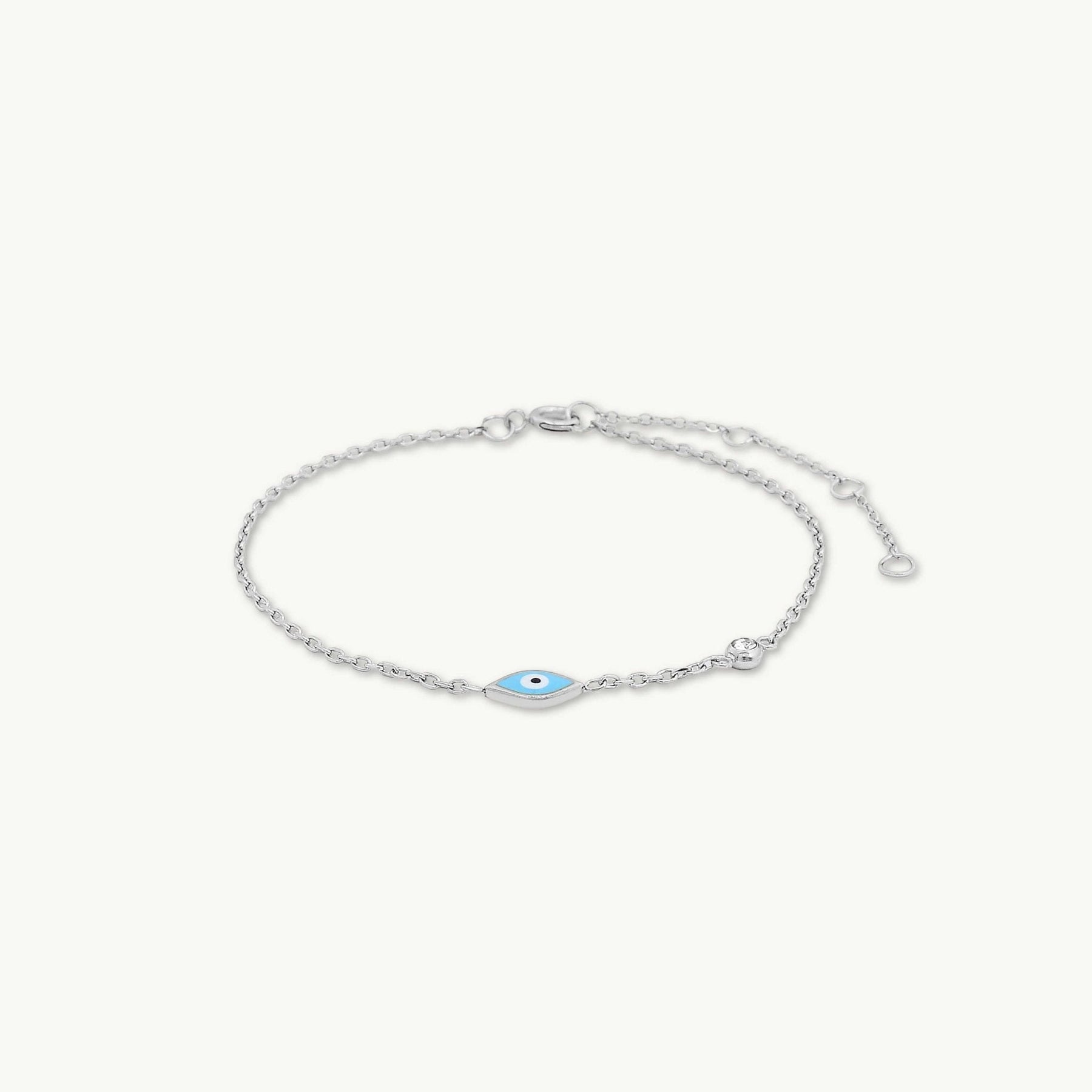 Asher Evil Eye Turquoise Solitaire Bracelet