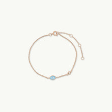 Asher Evil Eye Turquoise Solitaire Bracelet