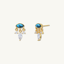 Evil Eye Turquoise Stud Earrings