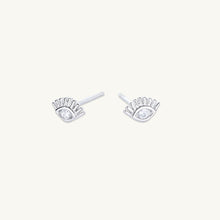 Evil Eye Zirconia Stud Earrings