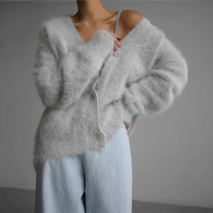 Alianna Gilet Woman – Comfortable Knit Vest with Long Sleeves Elegant & Versatile