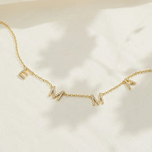 Multi Initial Sapphire Letter Necklace