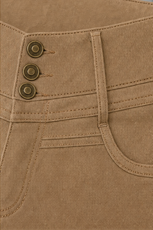 Waistlyn – Multi-Button High-Waisted Skinny Jeans