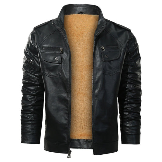 Gabriel Laurent | Premium Sherpa Leather Jacket For Men