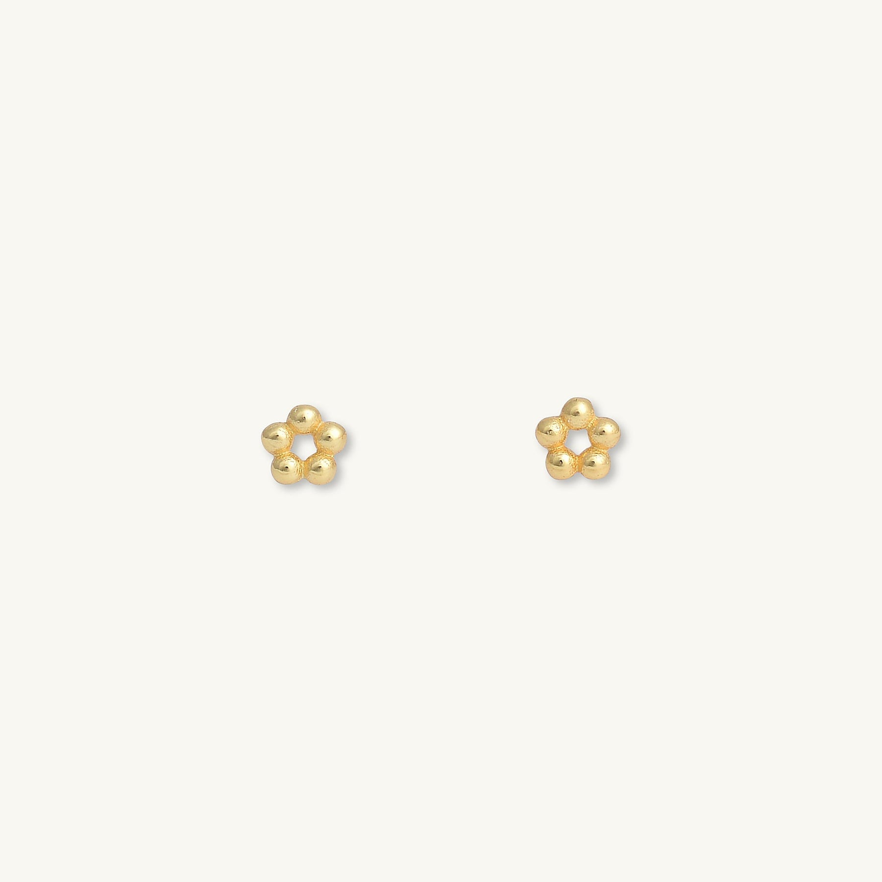 Fleur Ball Dot Stud Earrings