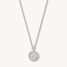 Floating Solitaire Moissanite Necklace 0.8 Carat