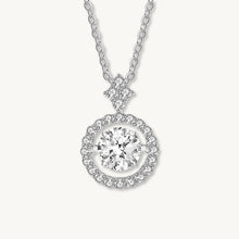 Floating Solitaire Moissanite Necklace 0.8 Carat