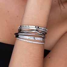 Florence Sapphire Hinged Bangle Bracelet