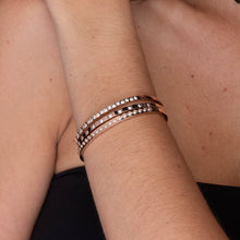 Florence Sapphire Hinged Bangle Bracelet