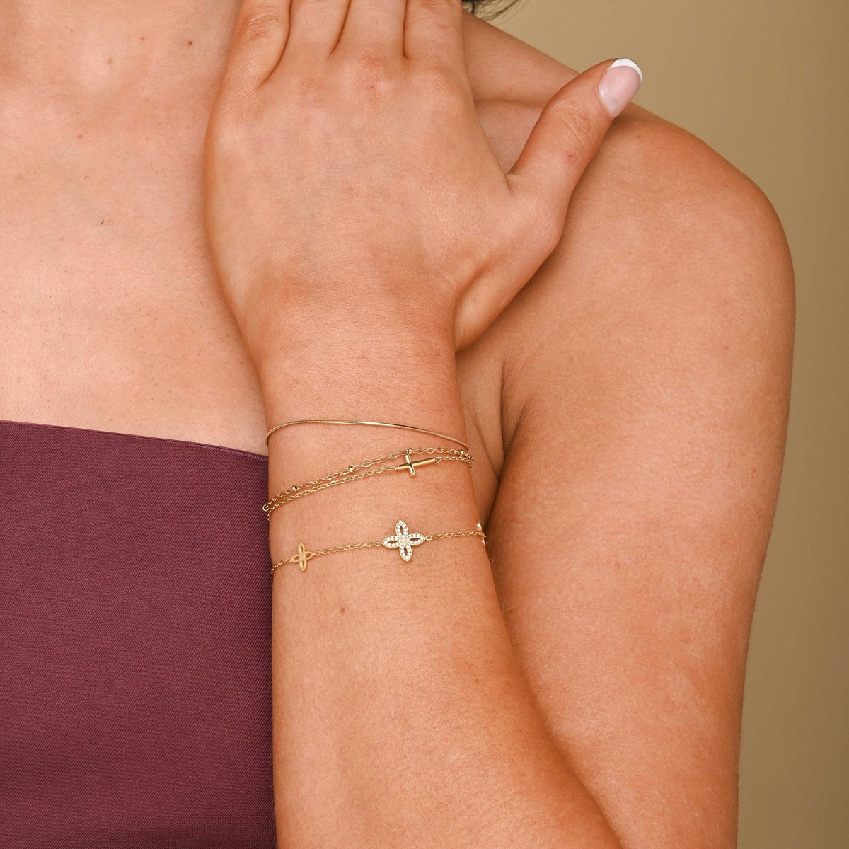 Found Faith Cross Bracelet