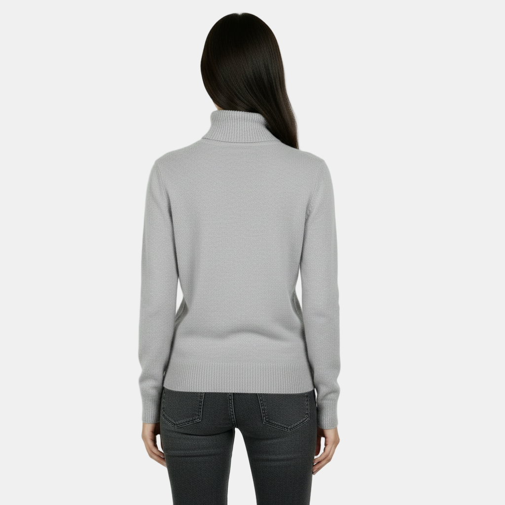 Women's 100% Pure Merino Wool Roll Neck Jumper