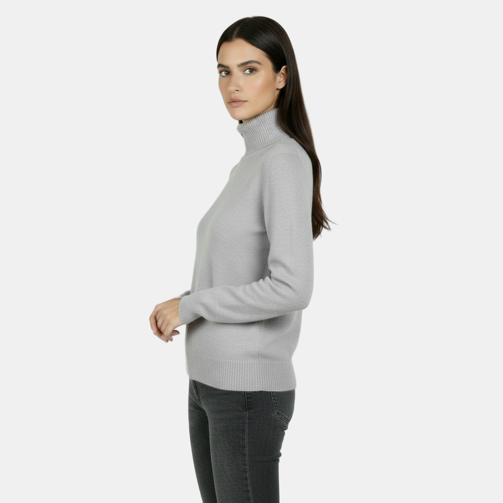 Women's 100% Pure Merino Wool Roll Neck Jumper