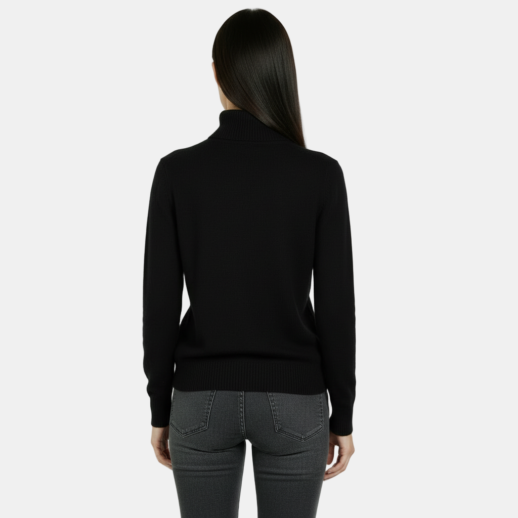 Women's 100% Pure Merino Wool Roll Neck Jumper