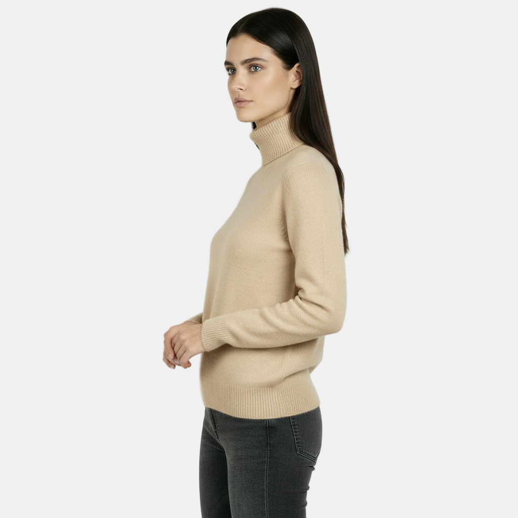 Women's 100% Pure Merino Wool Roll Neck Jumper
