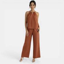 Women's Linen Halter Set