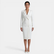 Elegant Women's Midi Blazer Dress