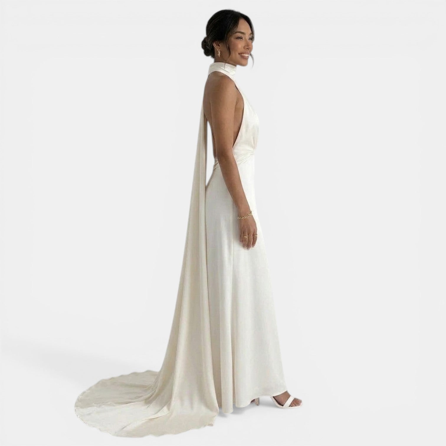 Long Fitted Wedding Dress