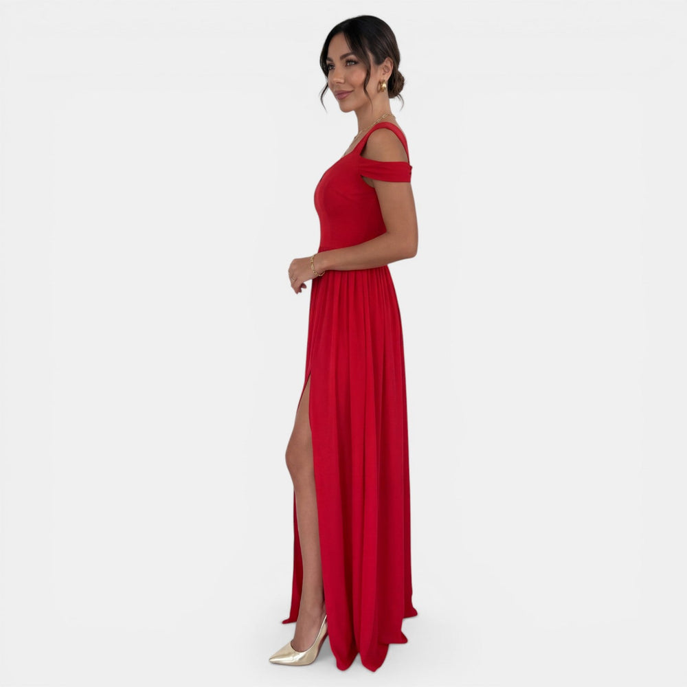 Women's Boho Maxi Dress with Thin Straps