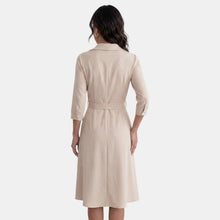 Women's Deep V-Neck Midi Dress