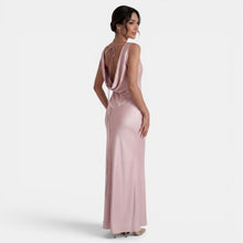 Women's Elegant Long Satin Dress