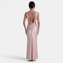Women's Elegant Long Satin Dress