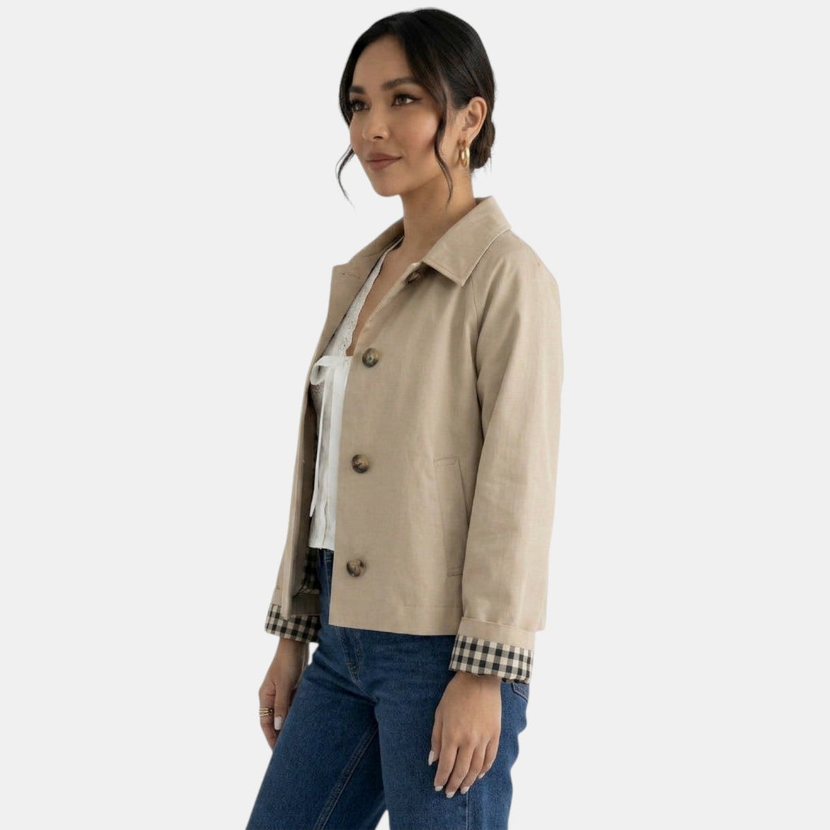 Elegant Women's Beige Jacket