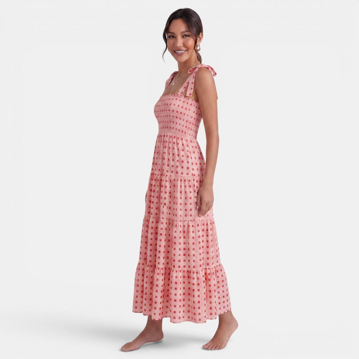 Women's Geometric Print Midi Dress