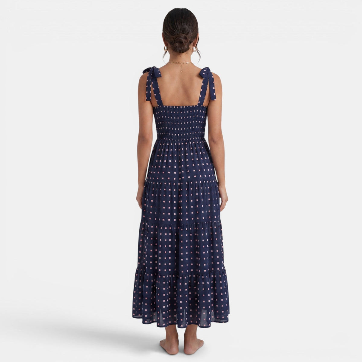Women's Geometric Print Midi Dress