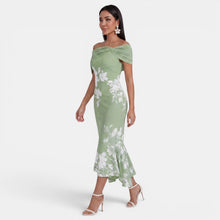 Elegant Women's Floral Midi Dress