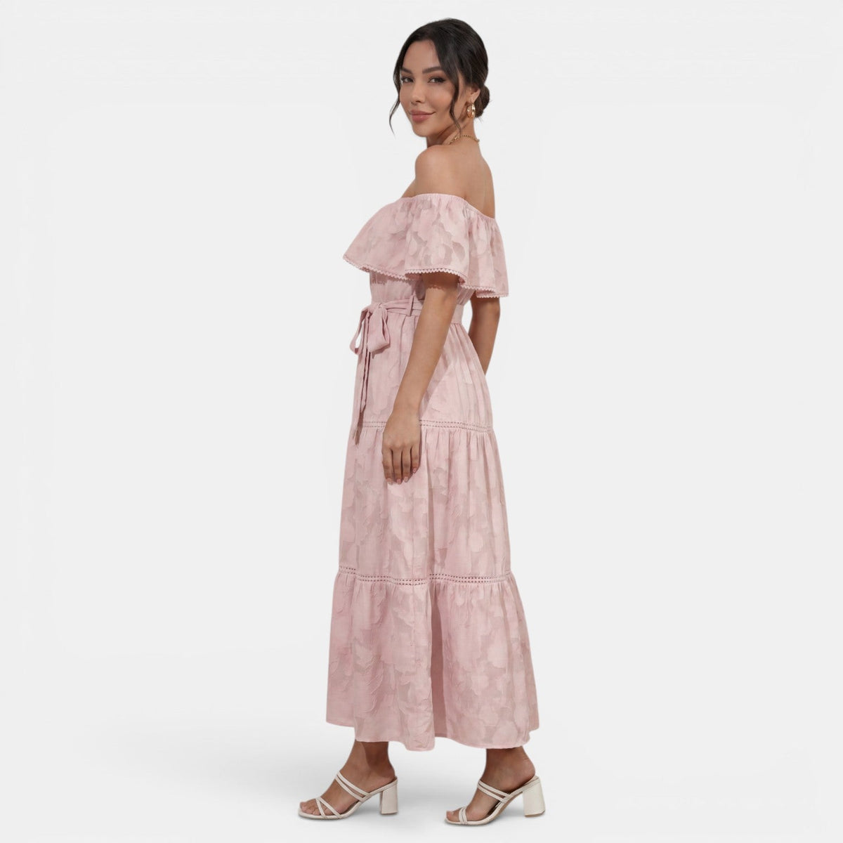 Women's Boho Off-the-Shoulder Dress