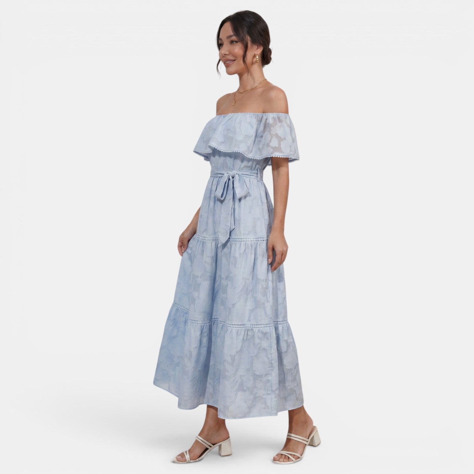 Women's Boho Off-the-Shoulder Dress