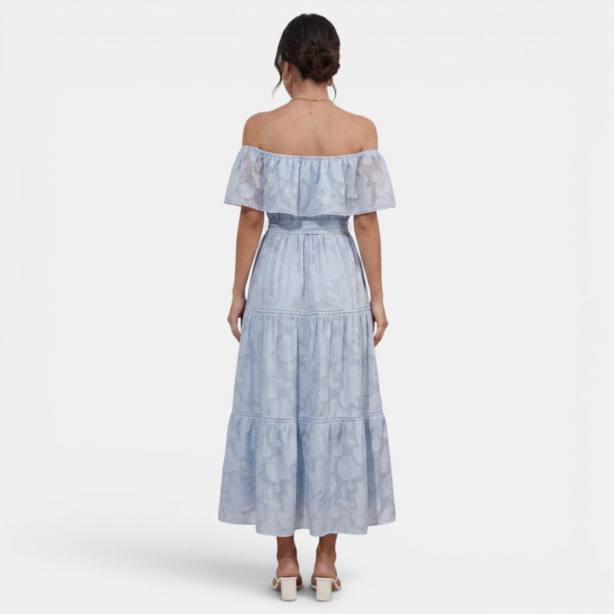 Women's Boho Off-the-Shoulder Dress