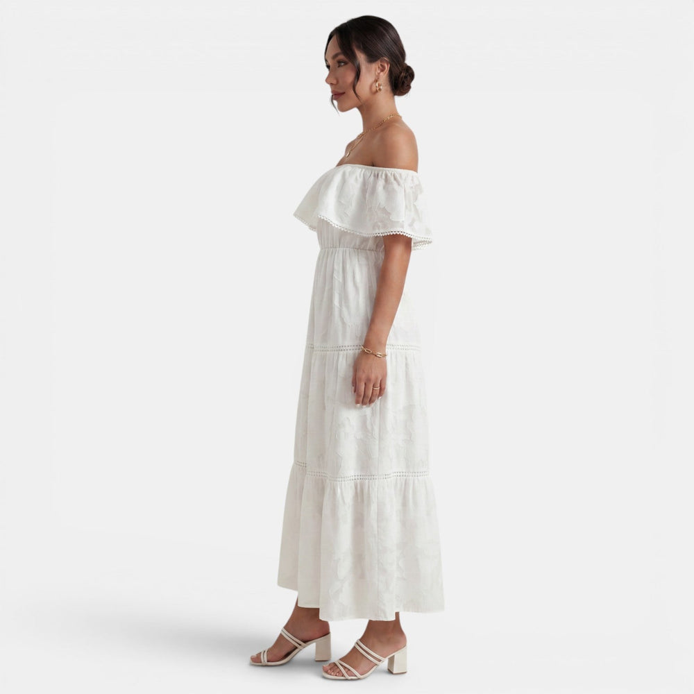 Women's Boho Off-the-Shoulder Dress