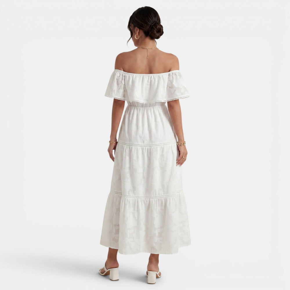 Women's Boho Off-the-Shoulder Dress