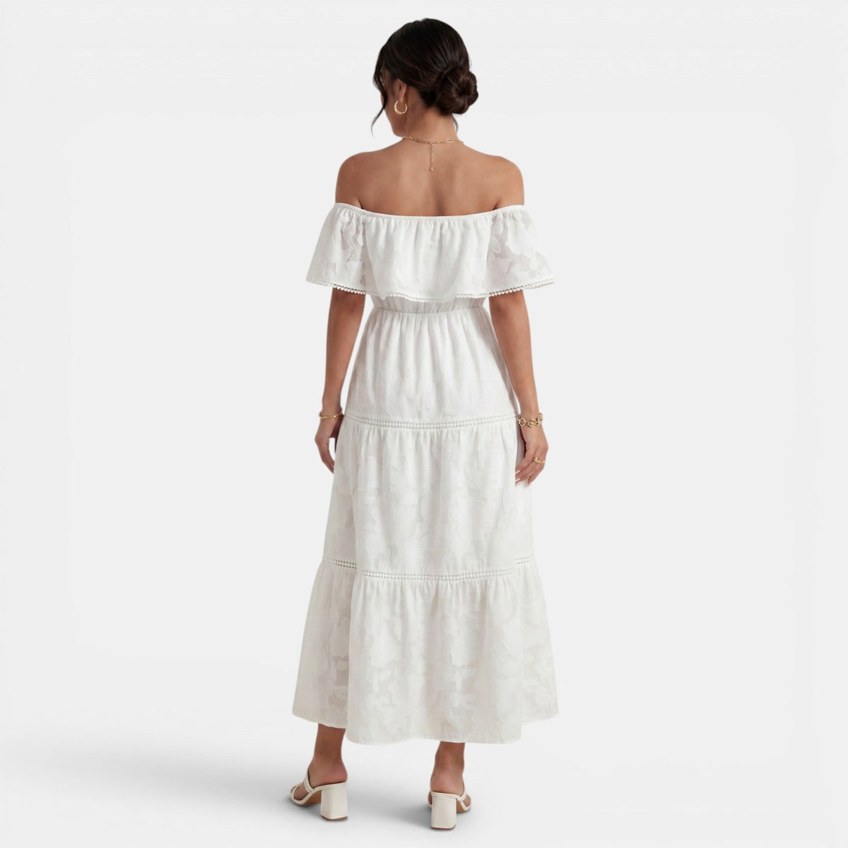 Women's Boho Off-the-Shoulder Dress