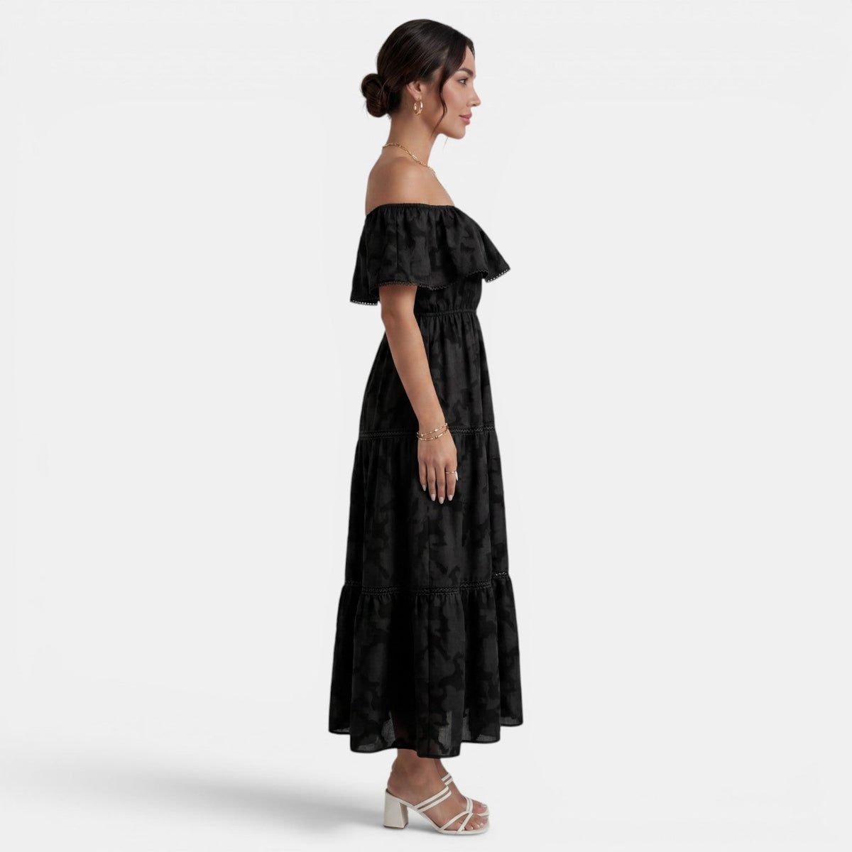 Women's Boho Off-the-Shoulder Dress