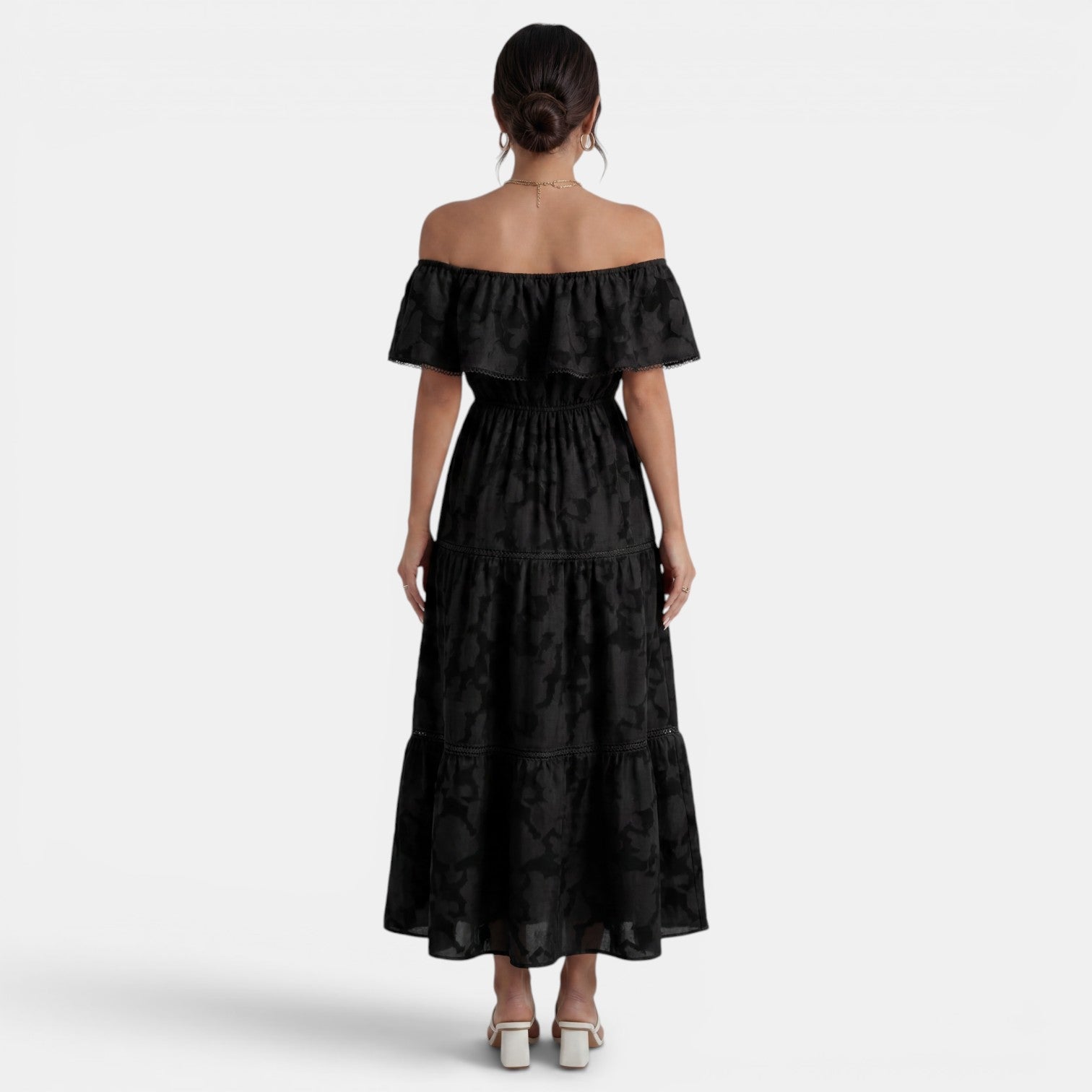 Women's Boho Off-the-Shoulder Dress