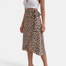 Women's Printed Wrap Skirt with Tie