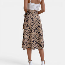 Women's Printed Wrap Skirt with Tie