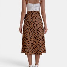 Women's Printed Wrap Skirt with Tie