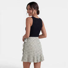 Women's High-Waisted Mini Skirt with Slit