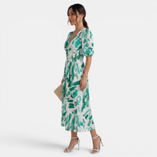Women's V-Neck Floral Midi Dress