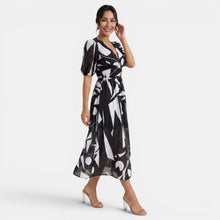 Women's V-Neck Floral Midi Dress