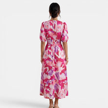 Women's V-Neck Floral Midi Dress