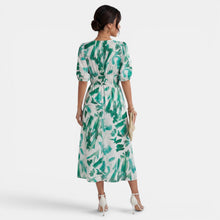 Women's V-Neck Floral Midi Dress
