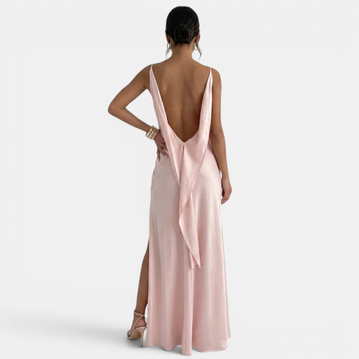 Elegant Pink Wedding Guest Dress