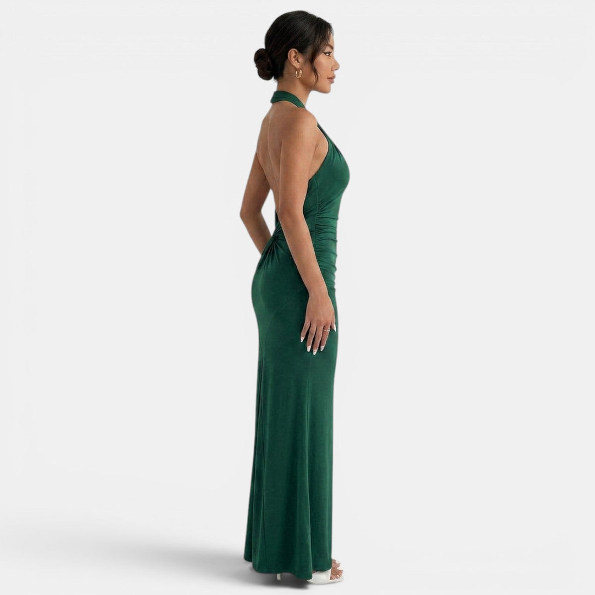 Women's Elegant Halter Maxi Dress