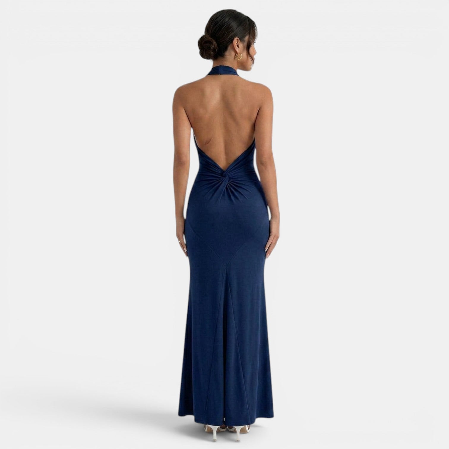 Women's Elegant Halter Maxi Dress