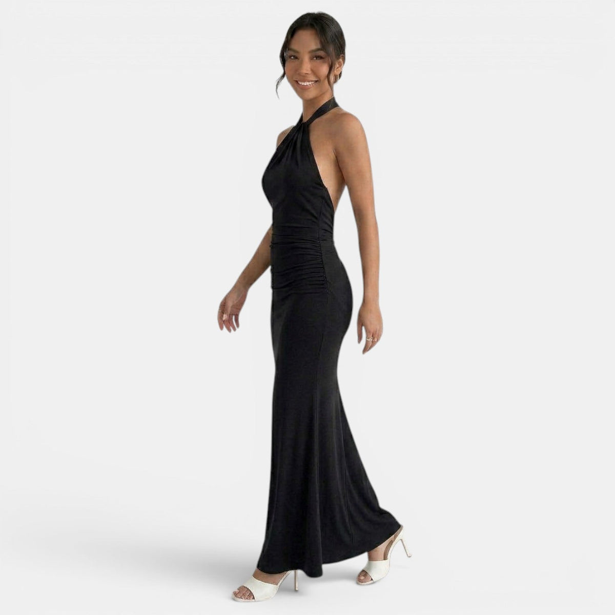 Women's Elegant Halter Maxi Dress